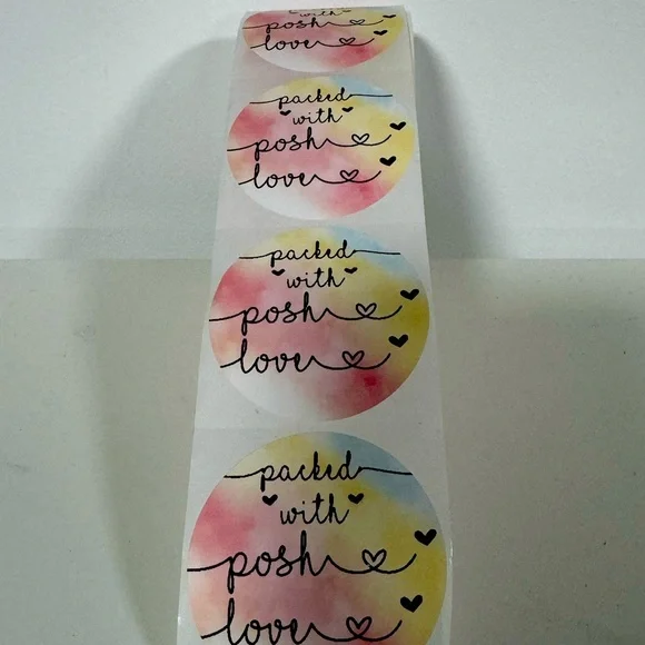 Packed With Posh Love 2” Round Stickers thank you stickers - Picture 2 of 4